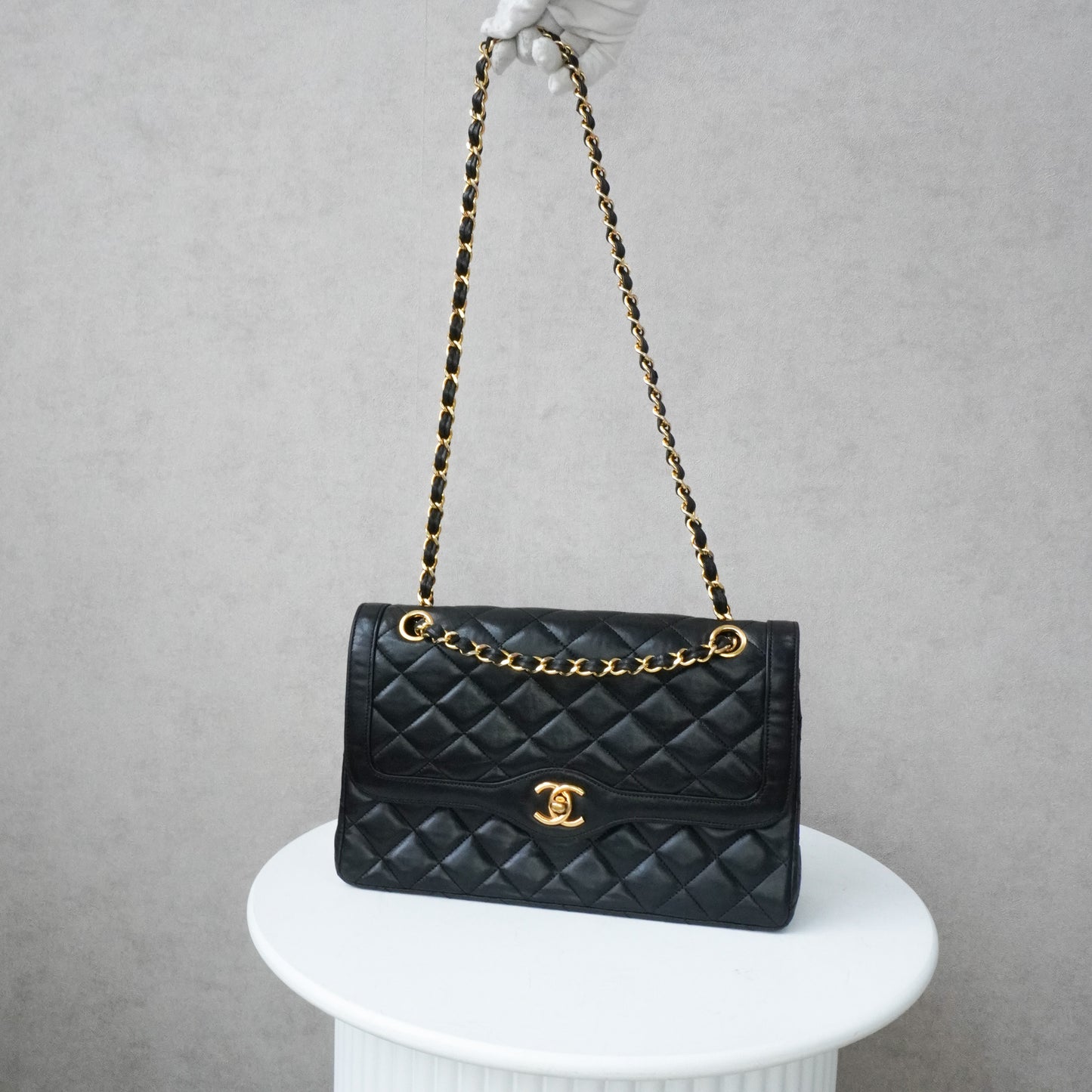 Chanel Vintage Double Flap 24k ghw