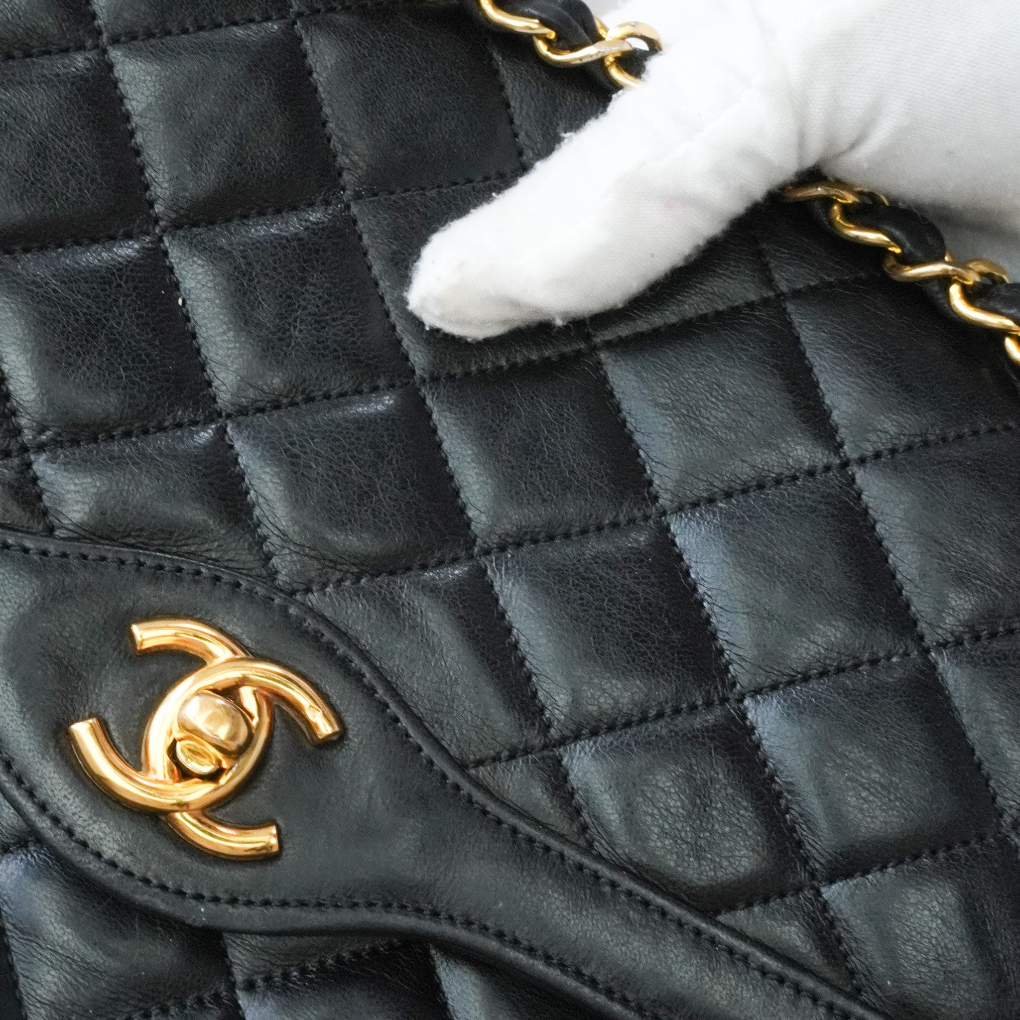 Chanel Vintage Double Flap 24k ghw