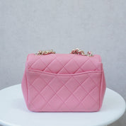 Chanel Coco Mark Rhinestone Pink Crossbody Bag