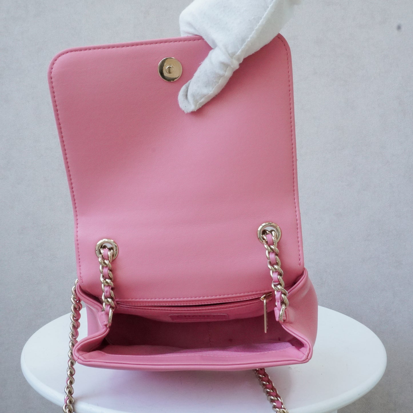Chanel Coco Mark Rhinestone Pink Crossbody Bag