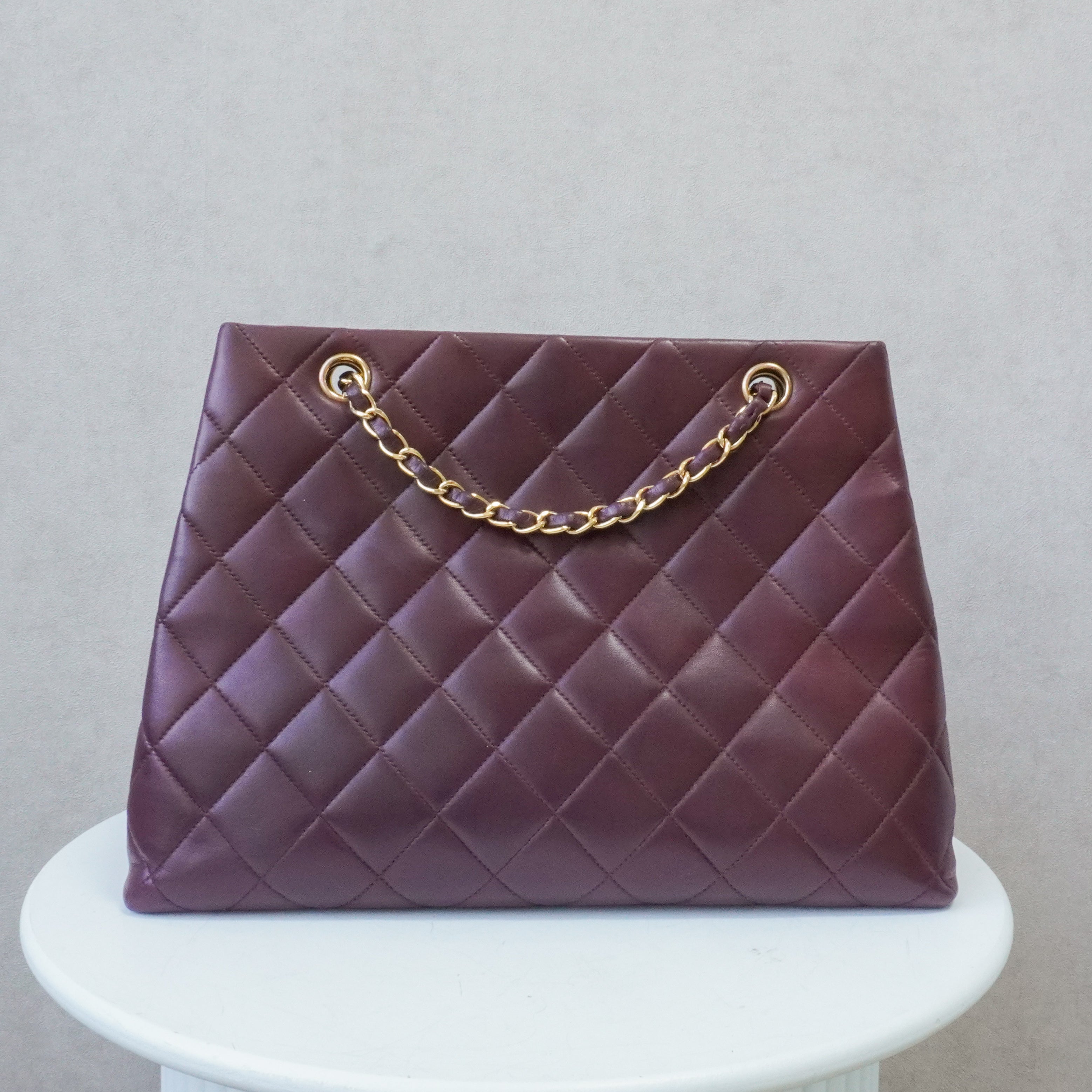 Chanel Matelasse Tote Burgundy (1997-1999)