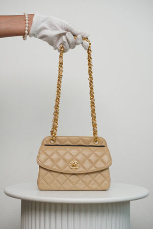 Chanel Vintage quilted mini flap 24k GHW