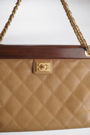 Chanel Timeless Caviar Wood Tote