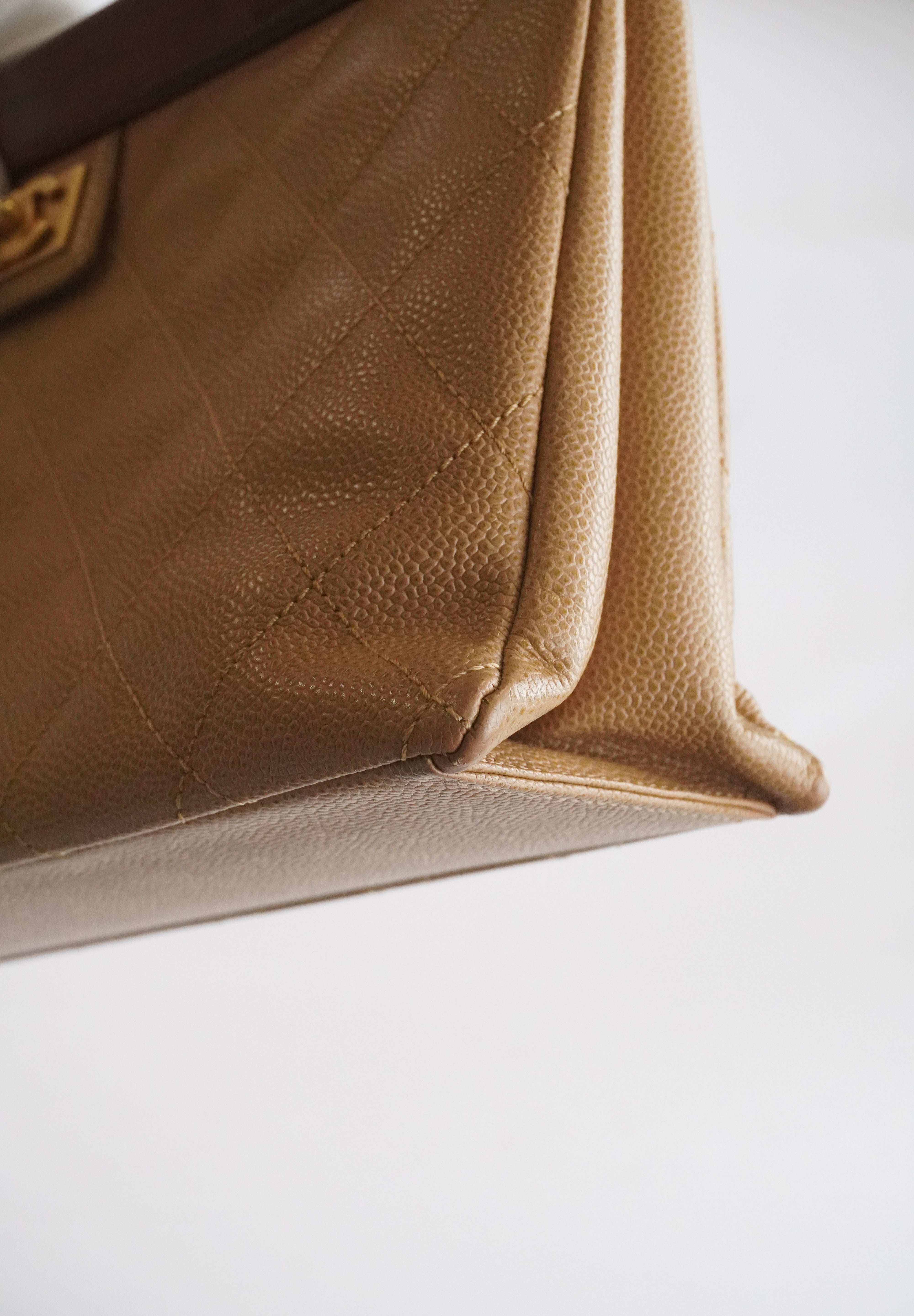 Chanel Timeless Caviar Wood Tote
