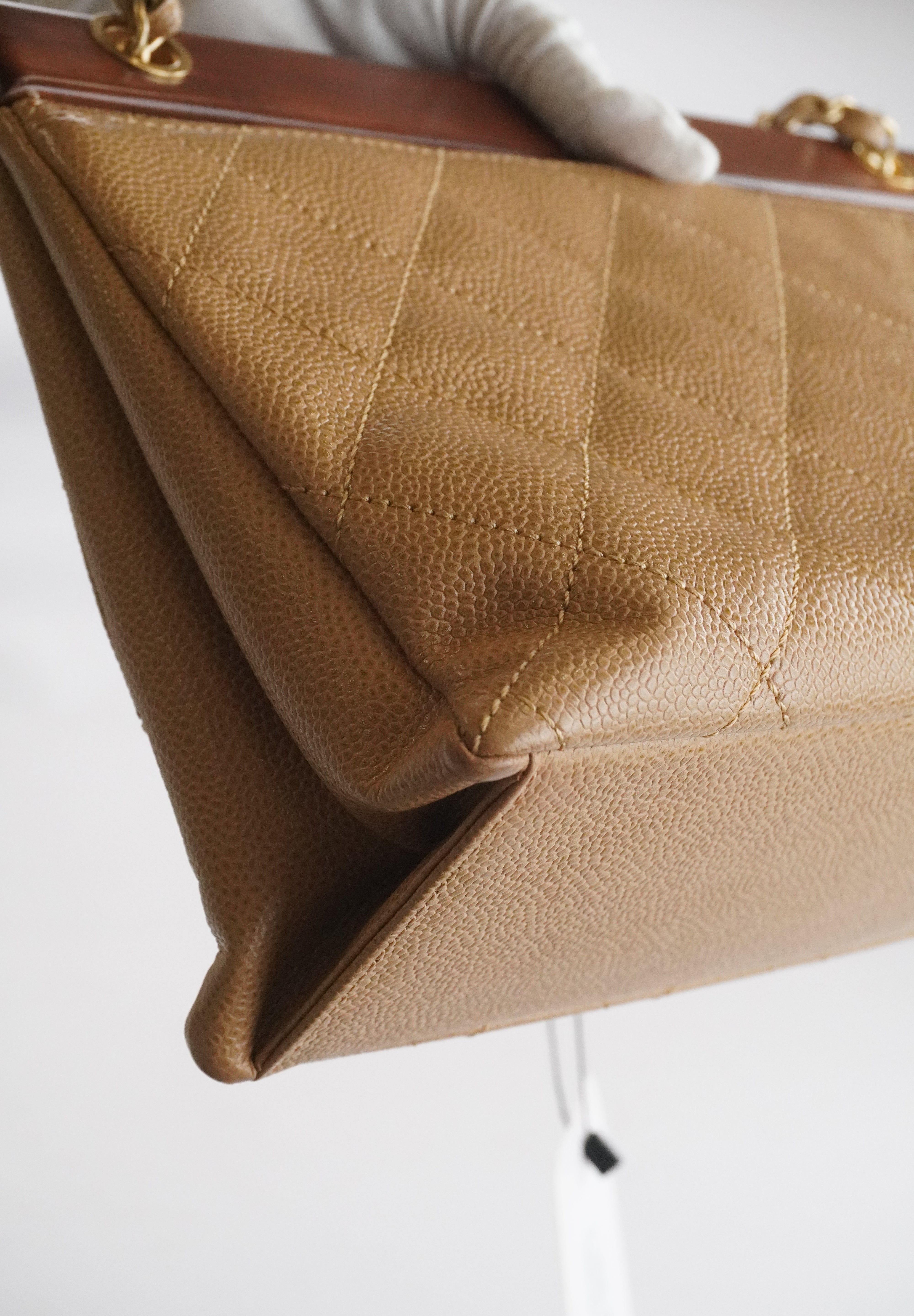 Chanel Timeless Caviar Wood Tote