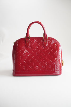 Louis Vuitton Alma PM Red patent leather