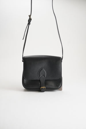Louis Vuitton Cartouchiere epi black MM