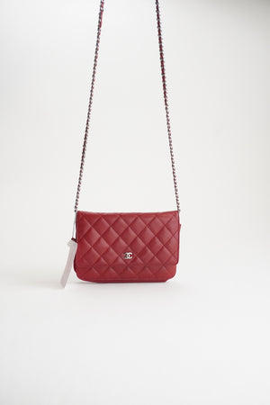 Chanel WOC Burgundy lambskin