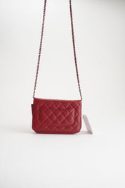 Chanel WOC Burgundy lambskin