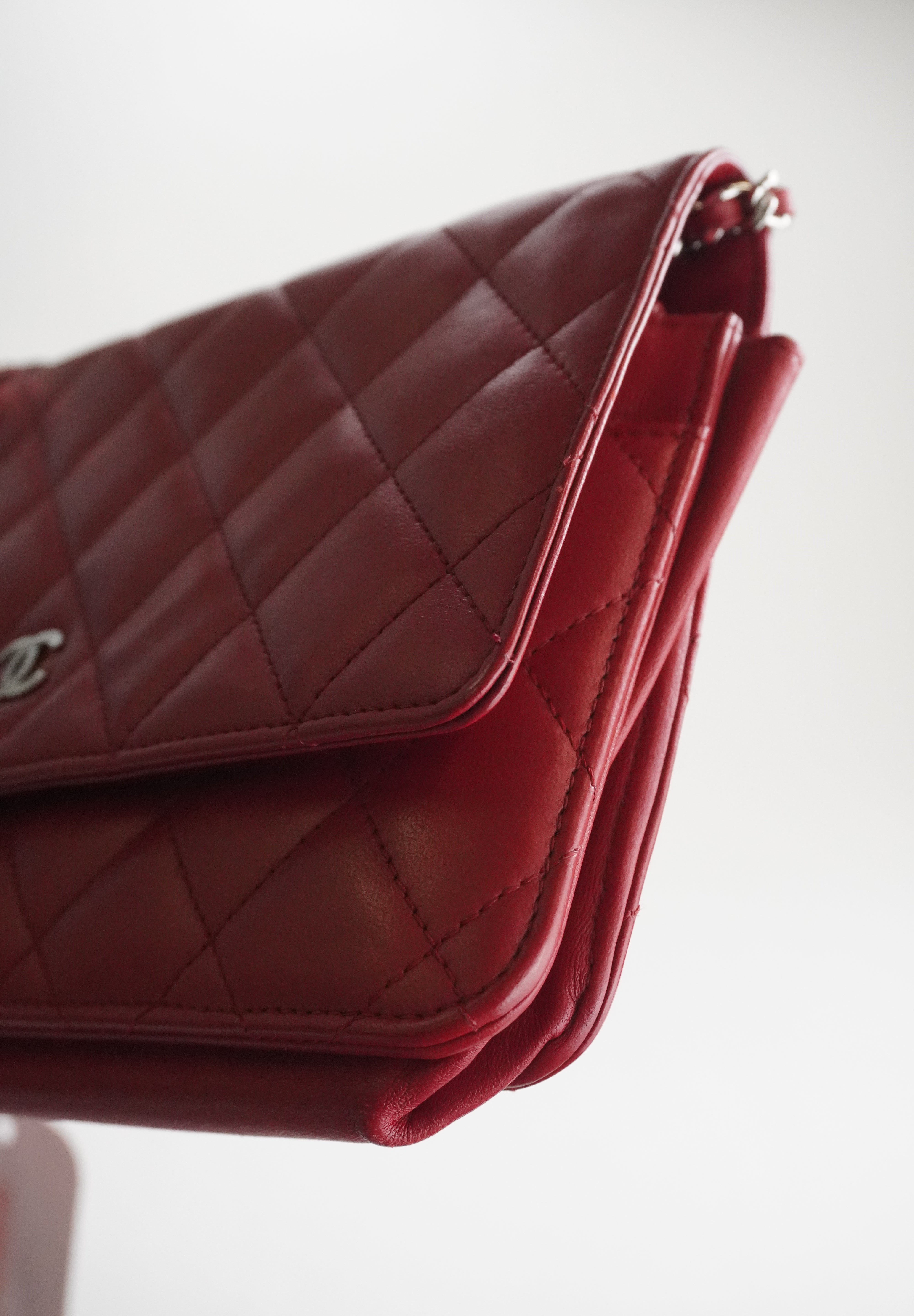Chanel WOC Burgundy lambskin