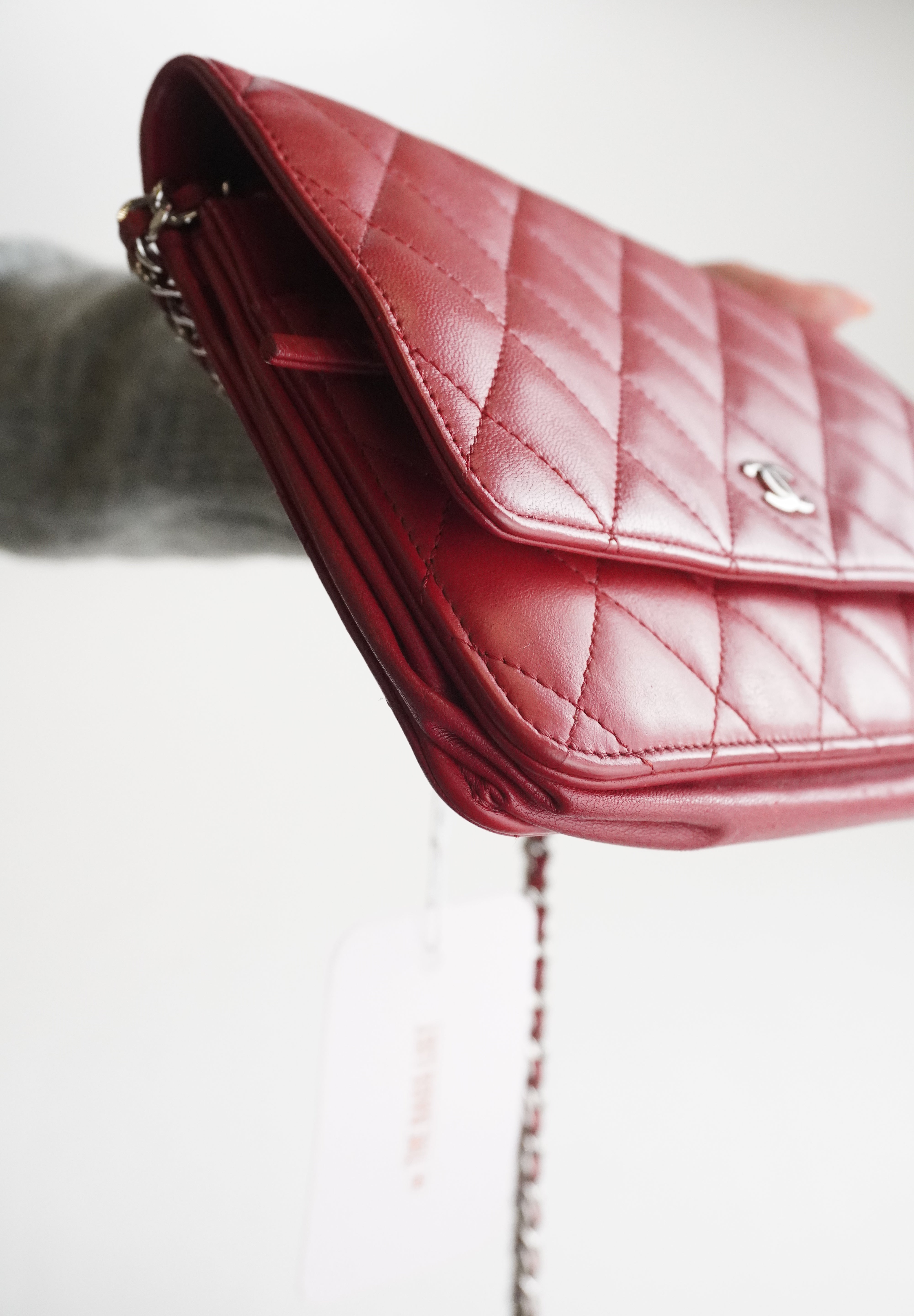 Chanel WOC Burgundy lambskin