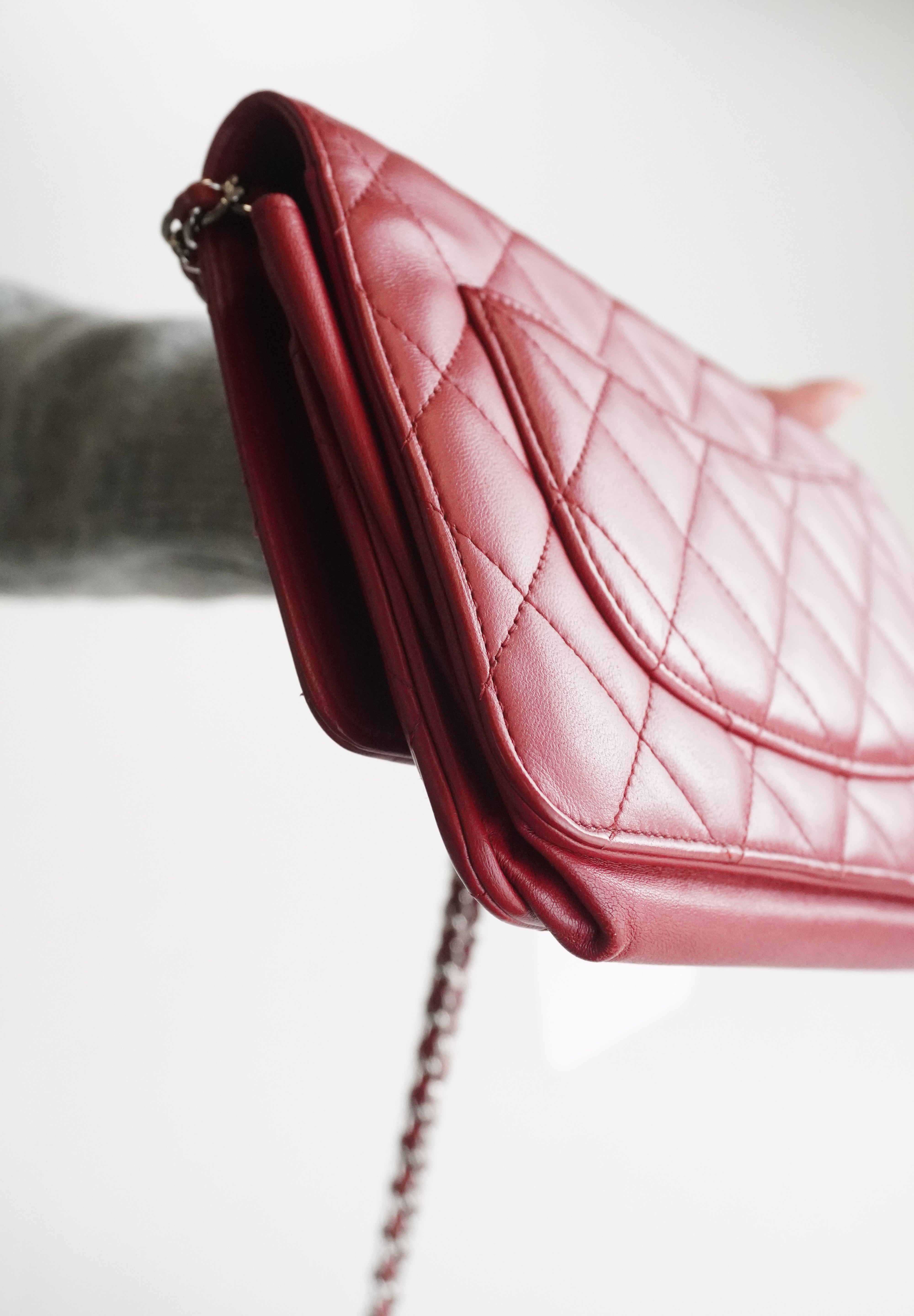 Chanel WOC Burgundy lambskin