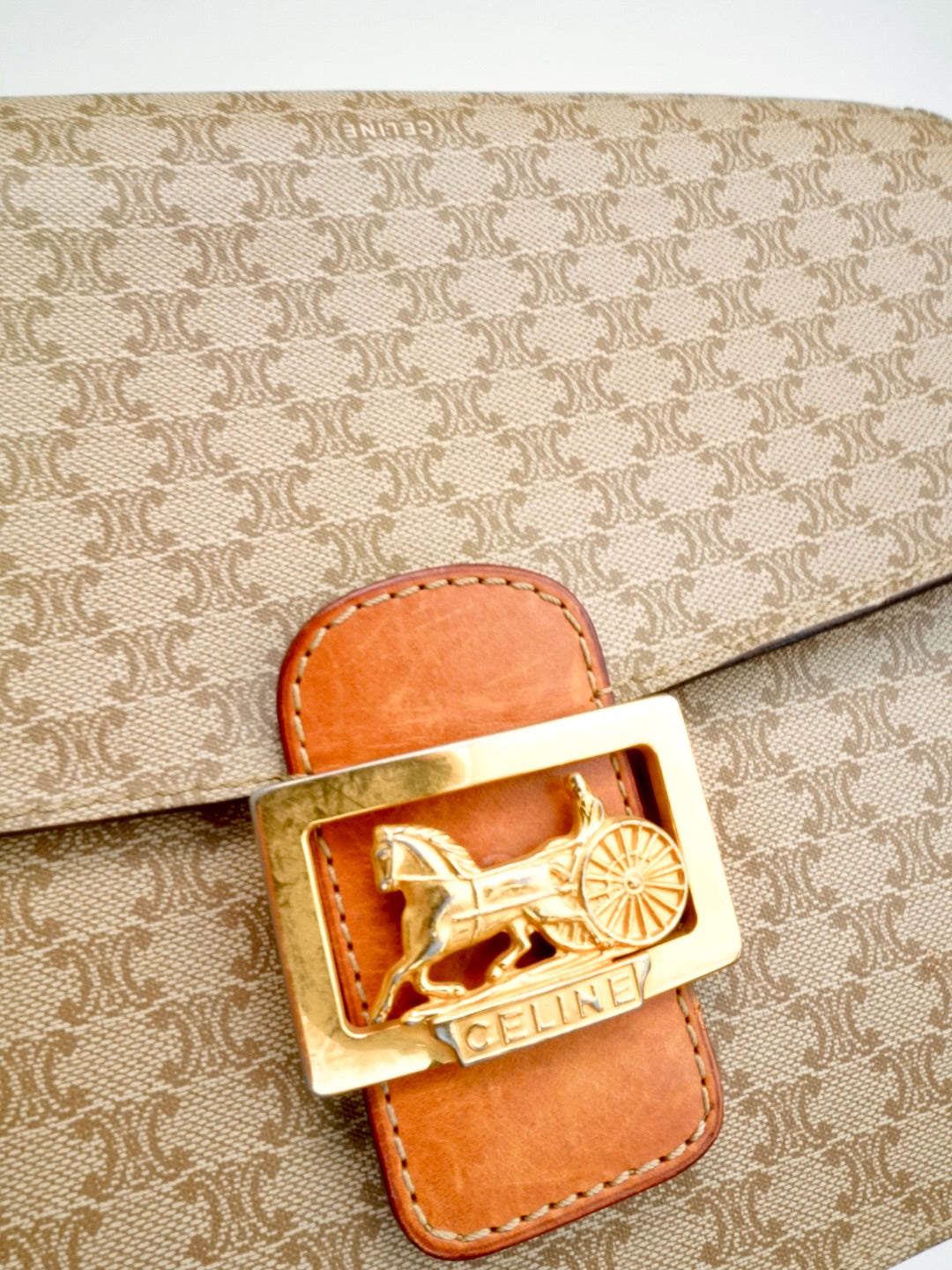 Céline Horse Carriage Clasp Macadam Crossbody