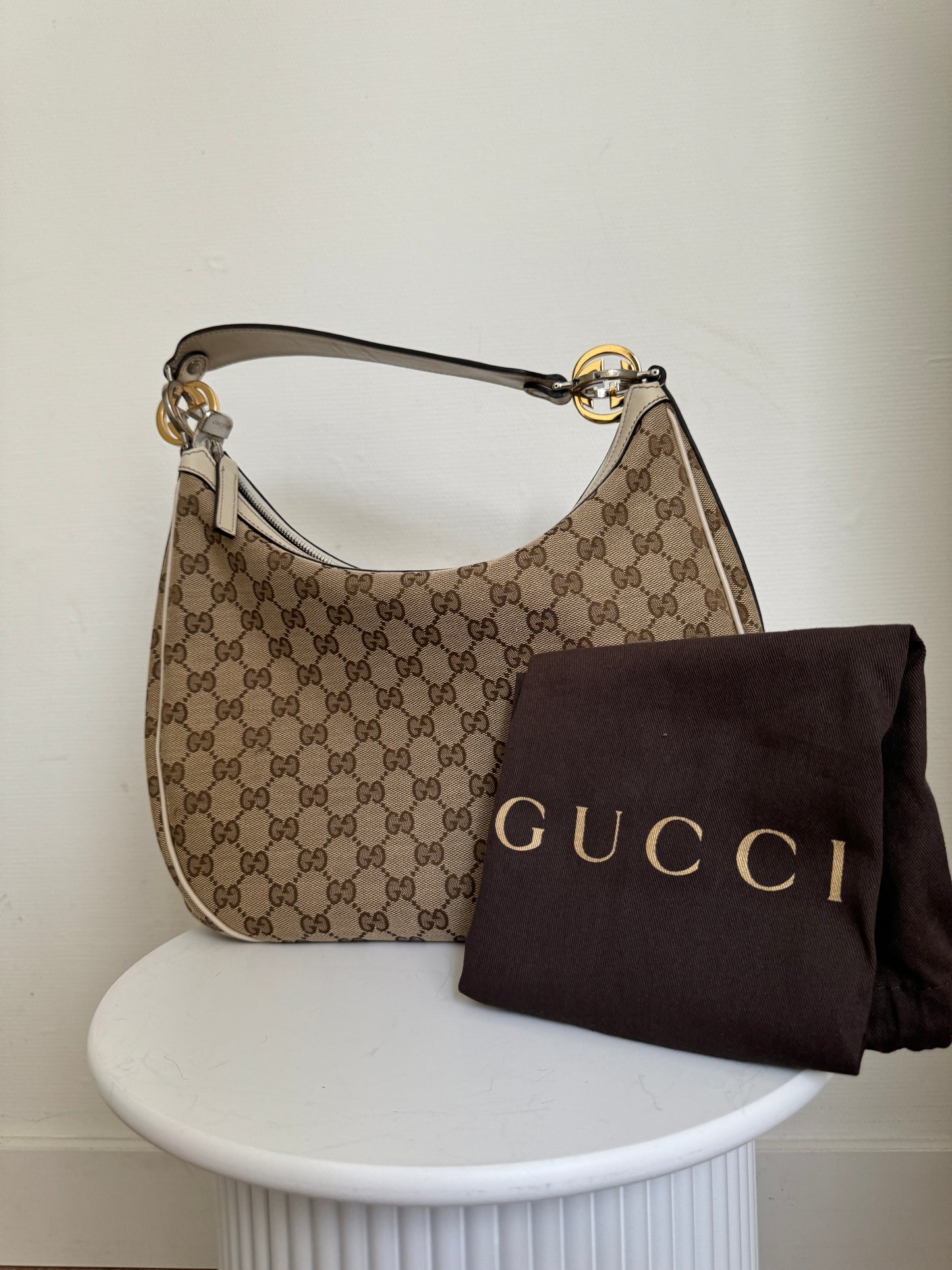Gucci GG Canvas Twins Hobo