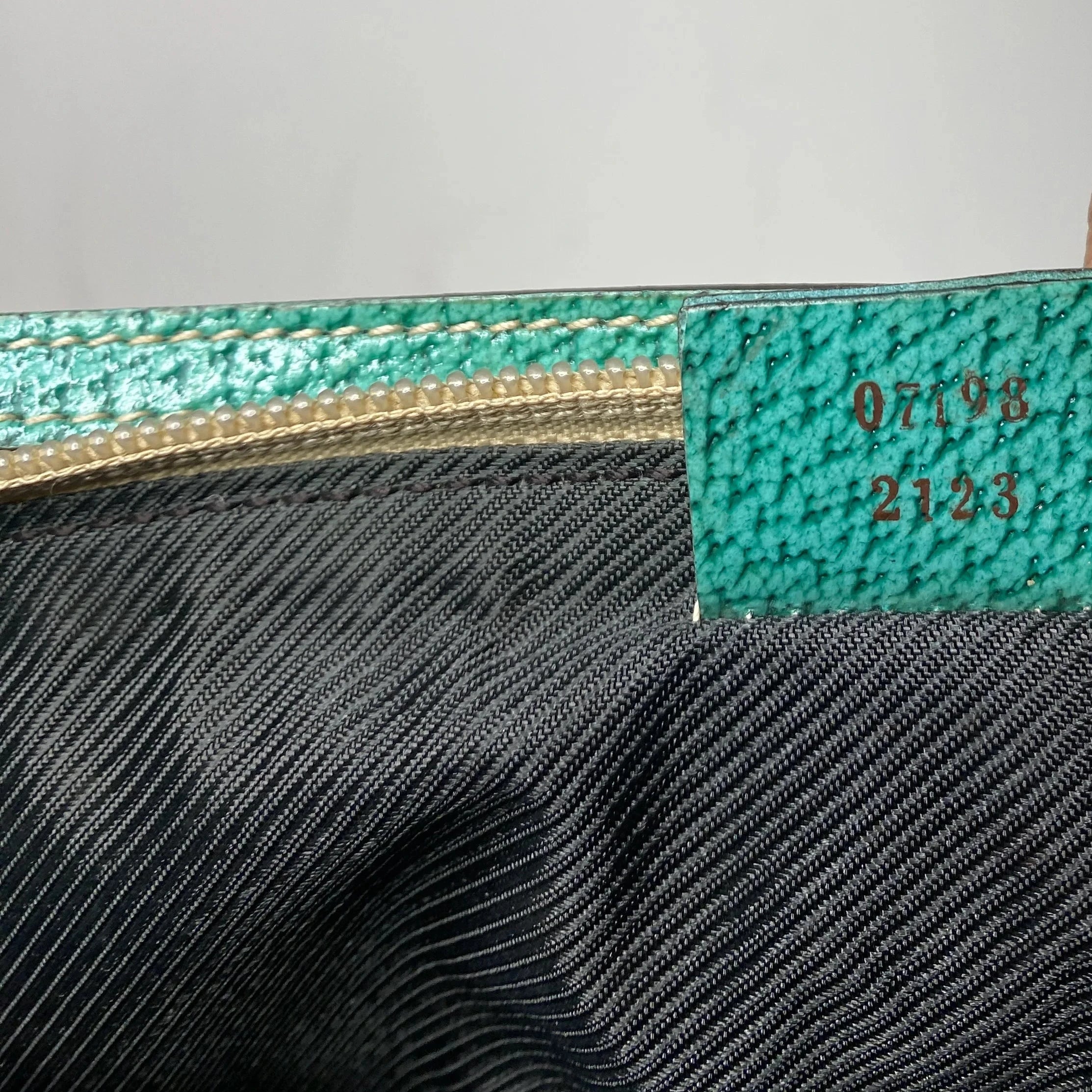 Gucci Boat Bag Beige Mint Green