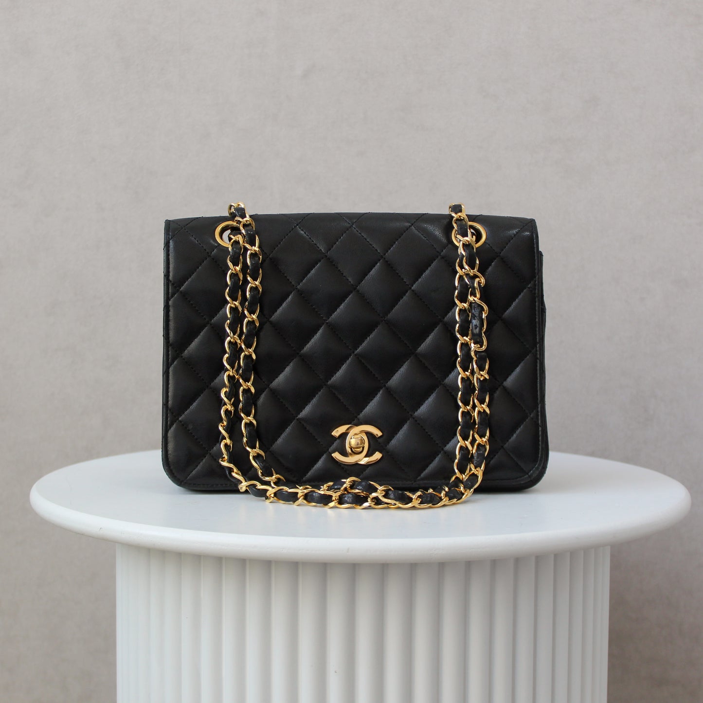 Chanel Full Flap Small Black Squared