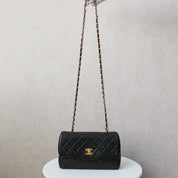 Chanel Crossbody Single Flap + Portemonnee 24k ghw (1989-1991)