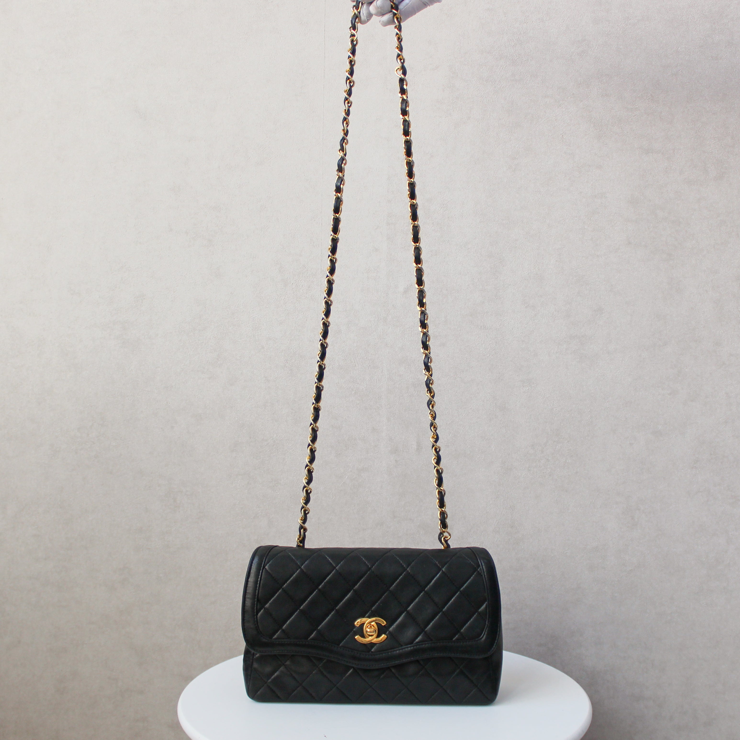Chanel Crossbody Single Flap + Portemonnee 24k ghw (1989-1991)