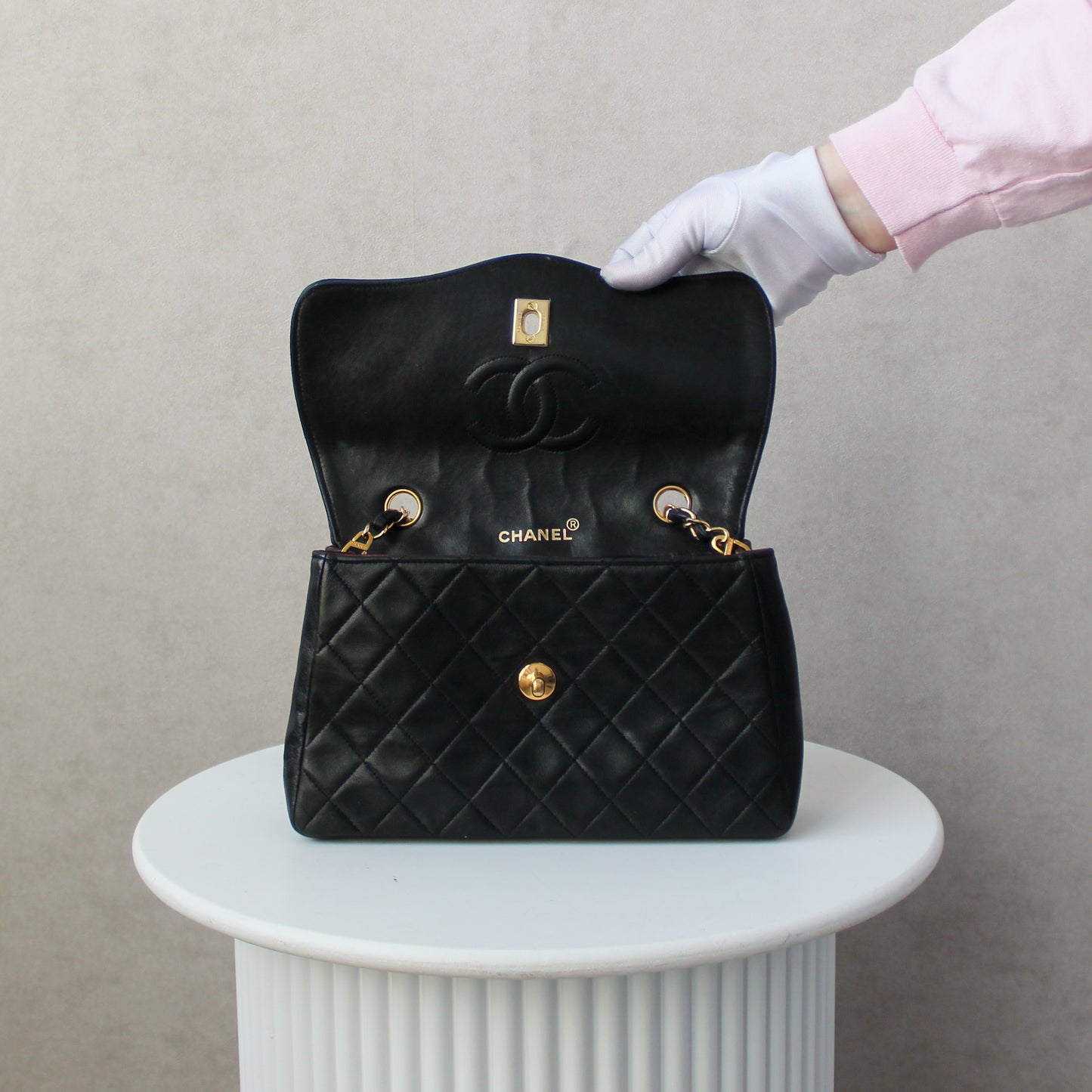 Chanel Crossbody Single Flap + Portemonnee 24k ghw (1989-1991)