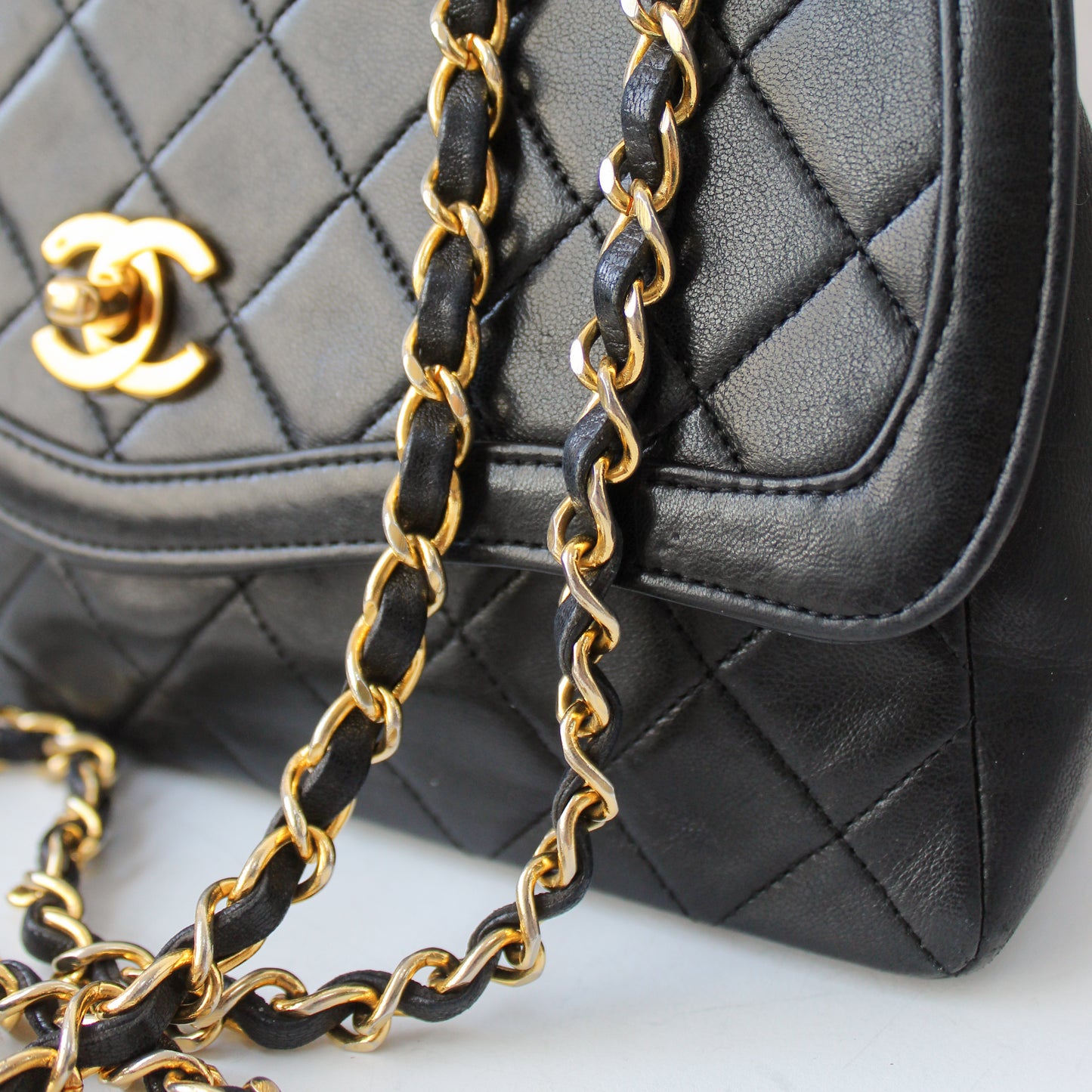 Chanel Crossbody Single Flap + Portemonnee 24k ghw (1989-1991)