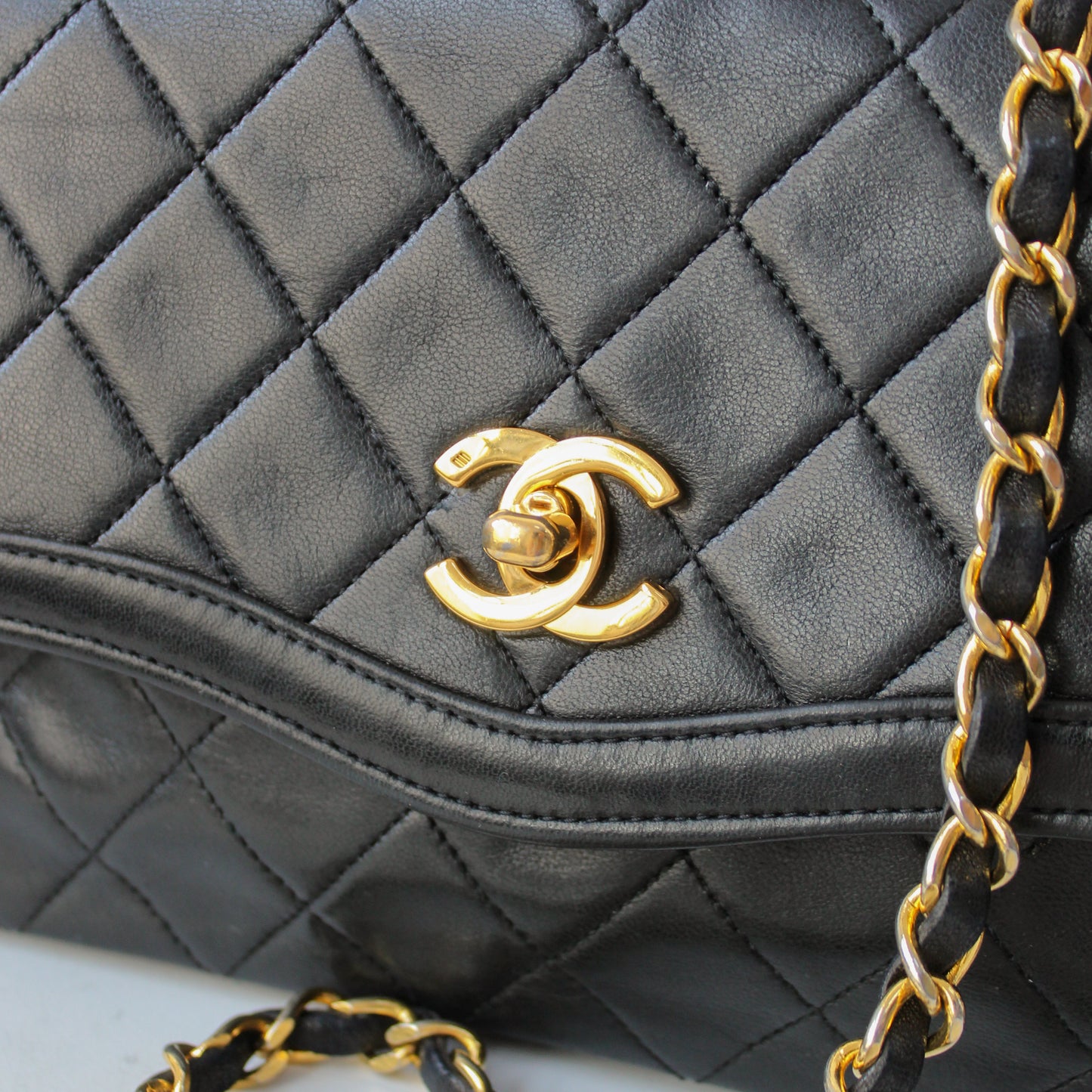 Chanel Crossbody Single Flap + Portemonnee 24k ghw (1989-1991)
