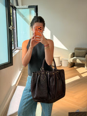Gucci Guccissima Studded Pelham
