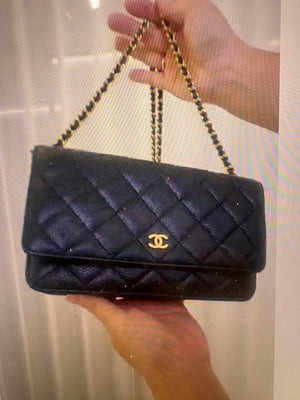 Chanel Wallet on Chain Caviar GHW