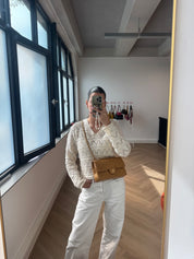 CHANEL Classic Flapbag Medium Caramel 24k GHW (2002-2003) Fullset