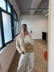 Chanel Classic Flapbag Medium Square Beige 24k GHW (2008-2009)