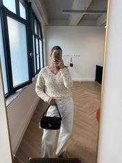 Chanel Ruffled lambskin schoudertas SHW 12******