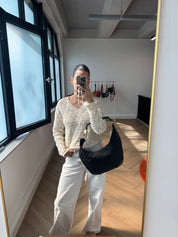GUCCI GG Canvas Hobo Black