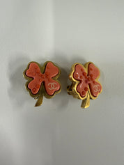 Chanel Cocomark Clover earrings