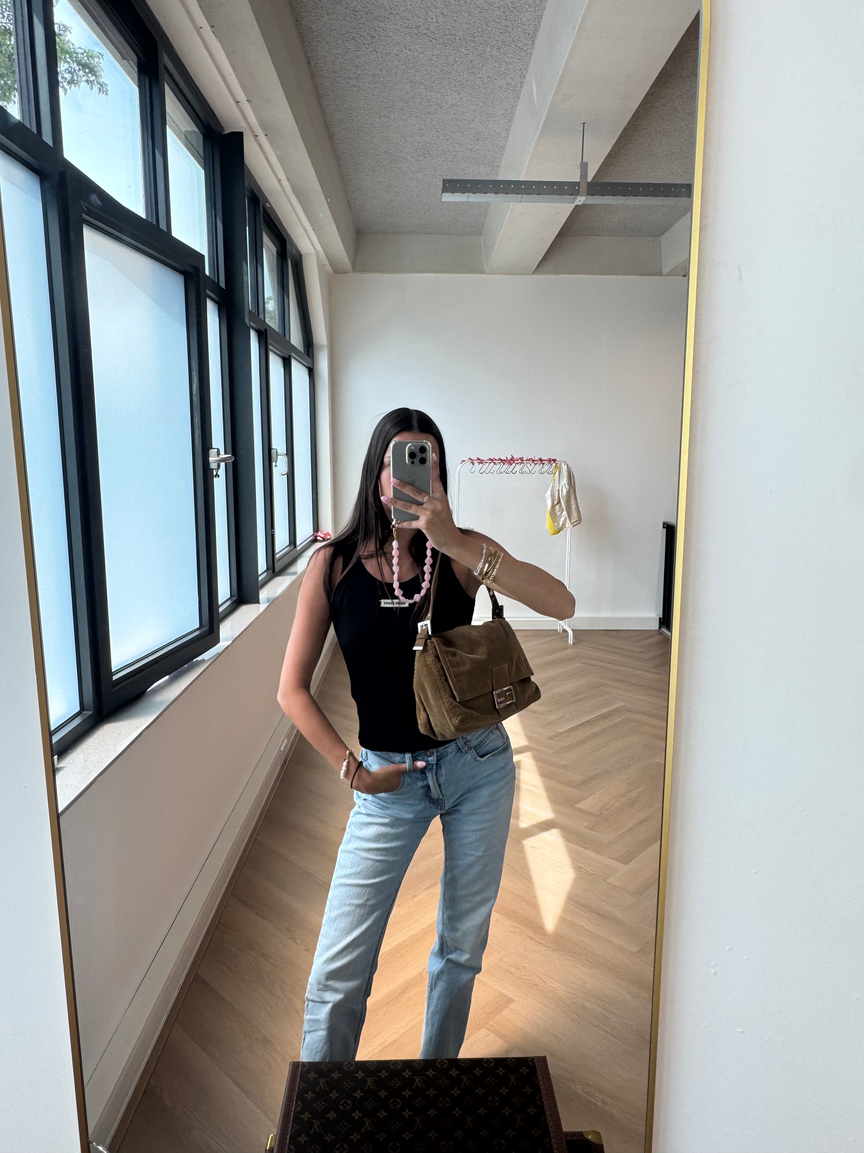 Fendi Mamma Baguette Corduroy