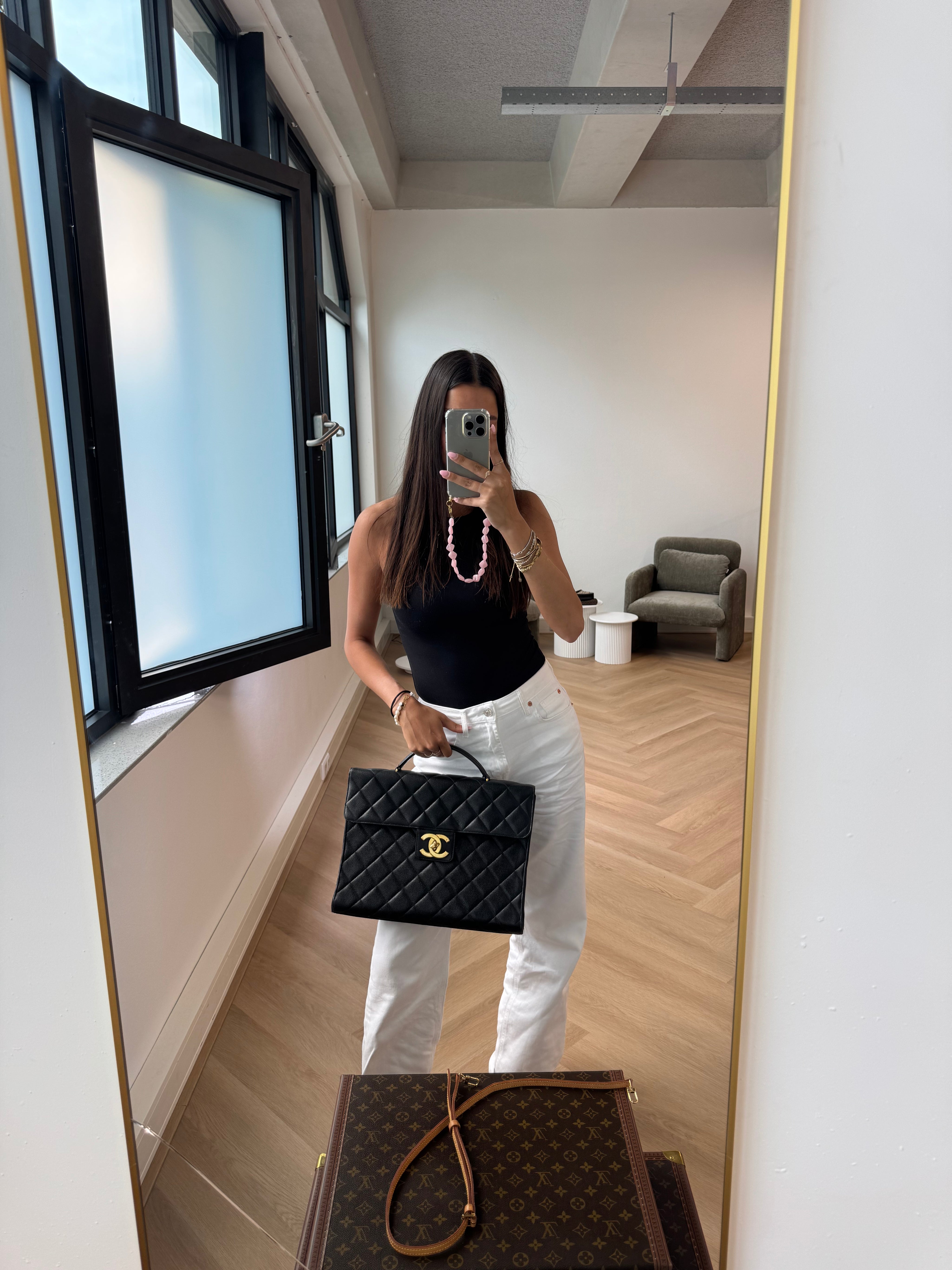 CHANEL Matelasse Coco Mark Briefcase