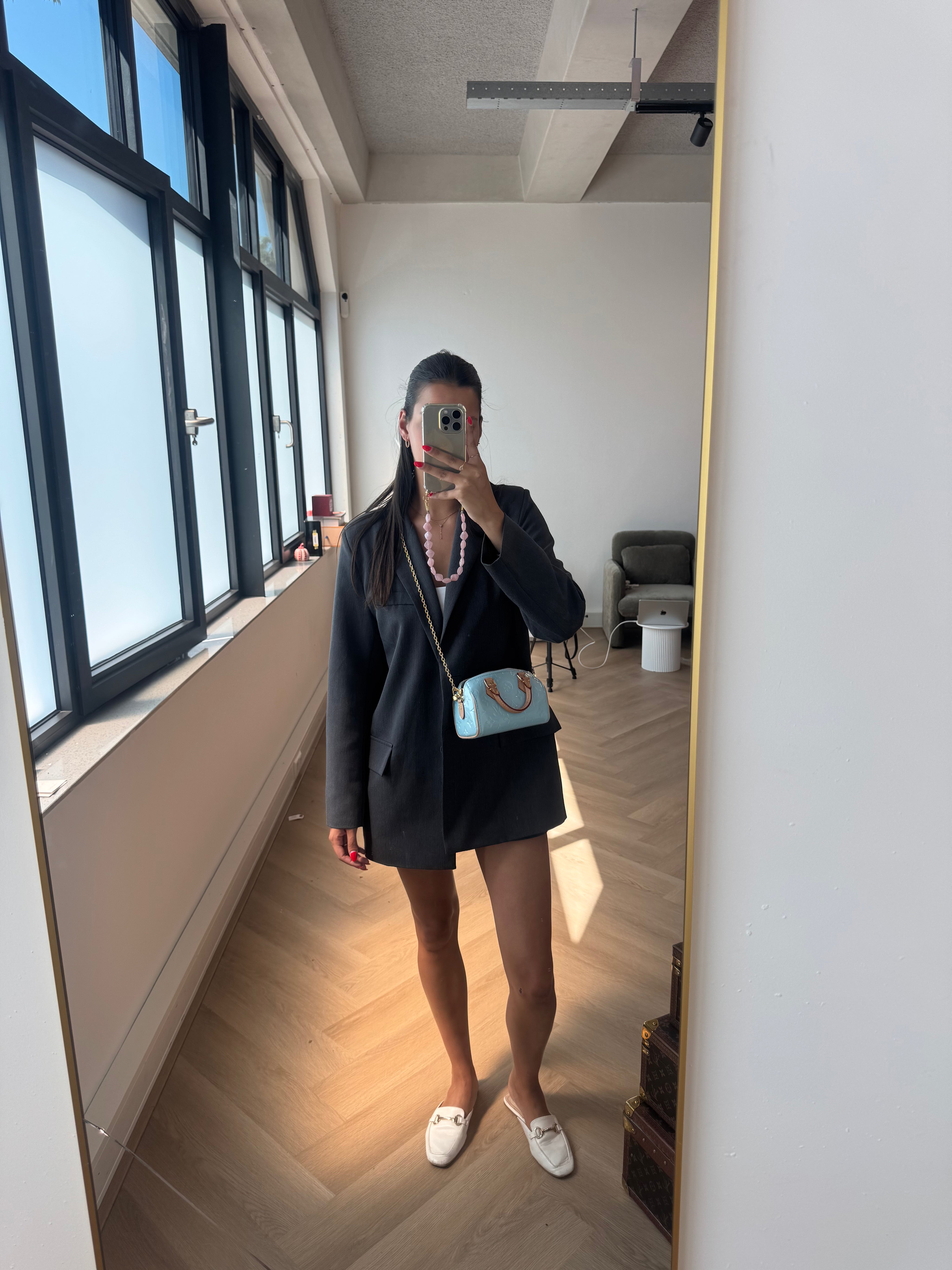 Louis Vuitton Speedy 20 Vernis Blue