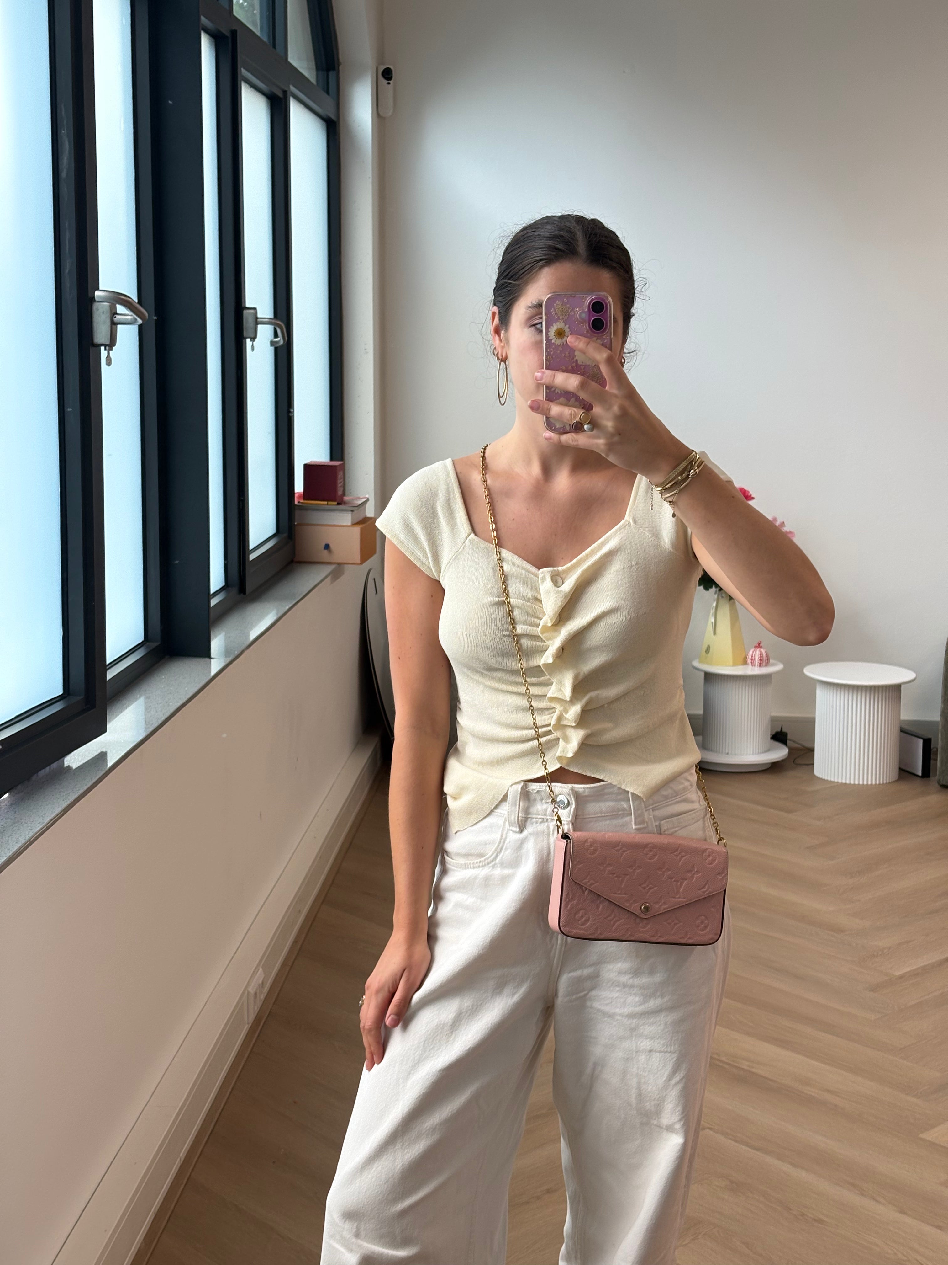 LOUIS VUITTON Felicie Pink Empreinte