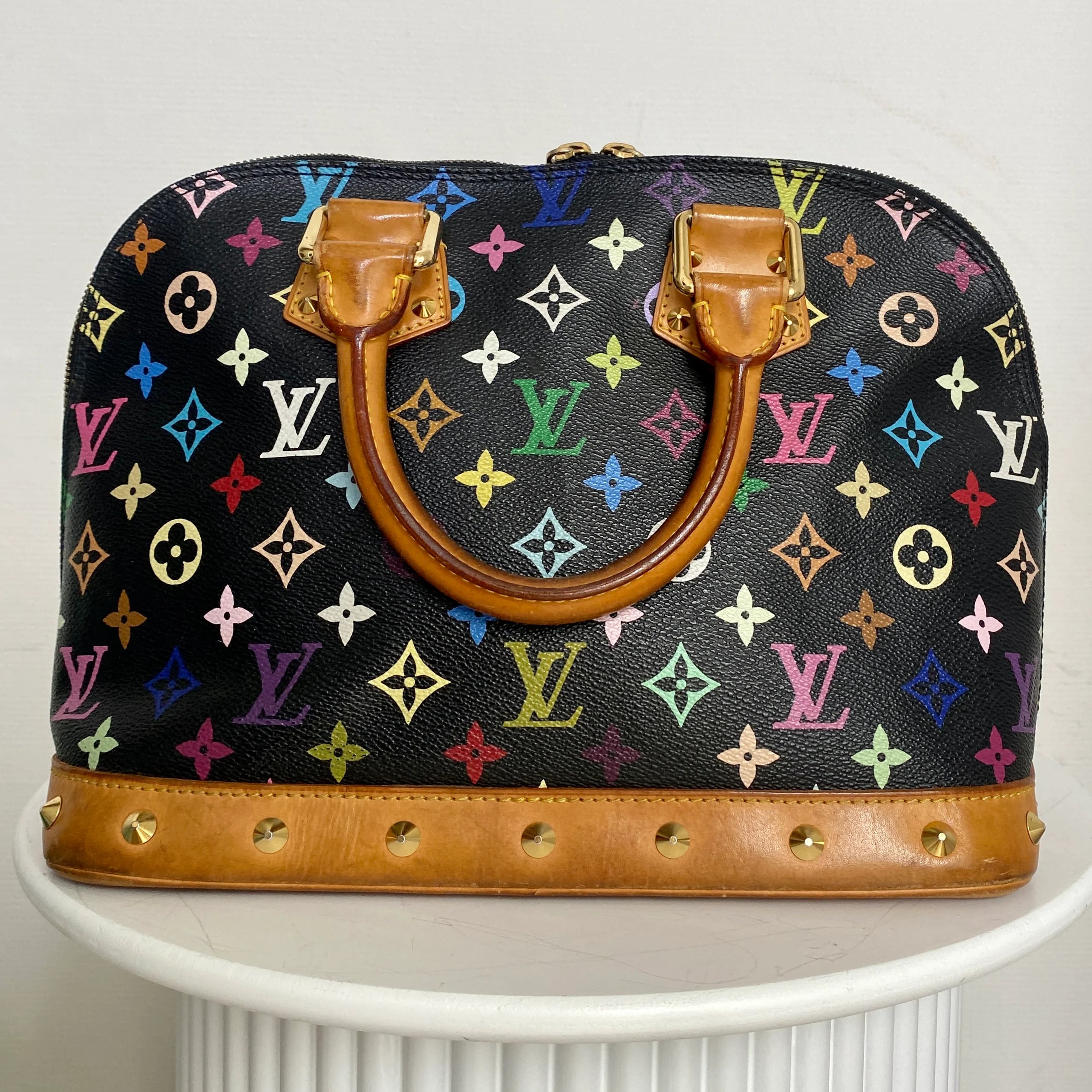 Louis Vuitton Alma Multicolor Black Limited Edition
