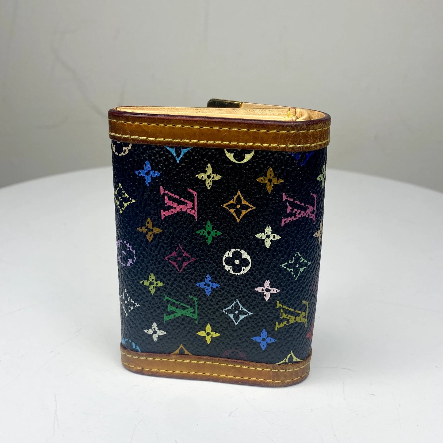 Louis Vuitton Wallet Black Multicolor - Takashi Murakami