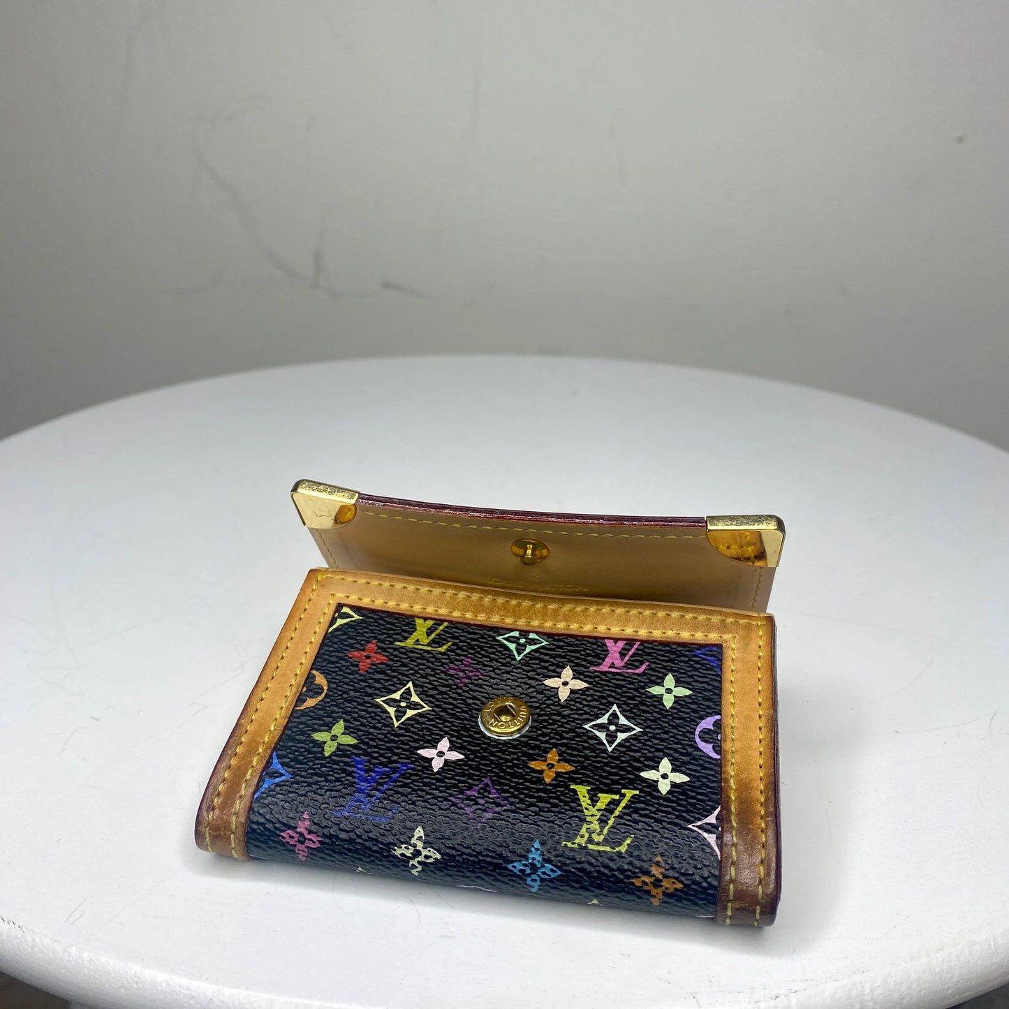 Louis Vuitton Wallet Black Multicolor - Takashi Murakami