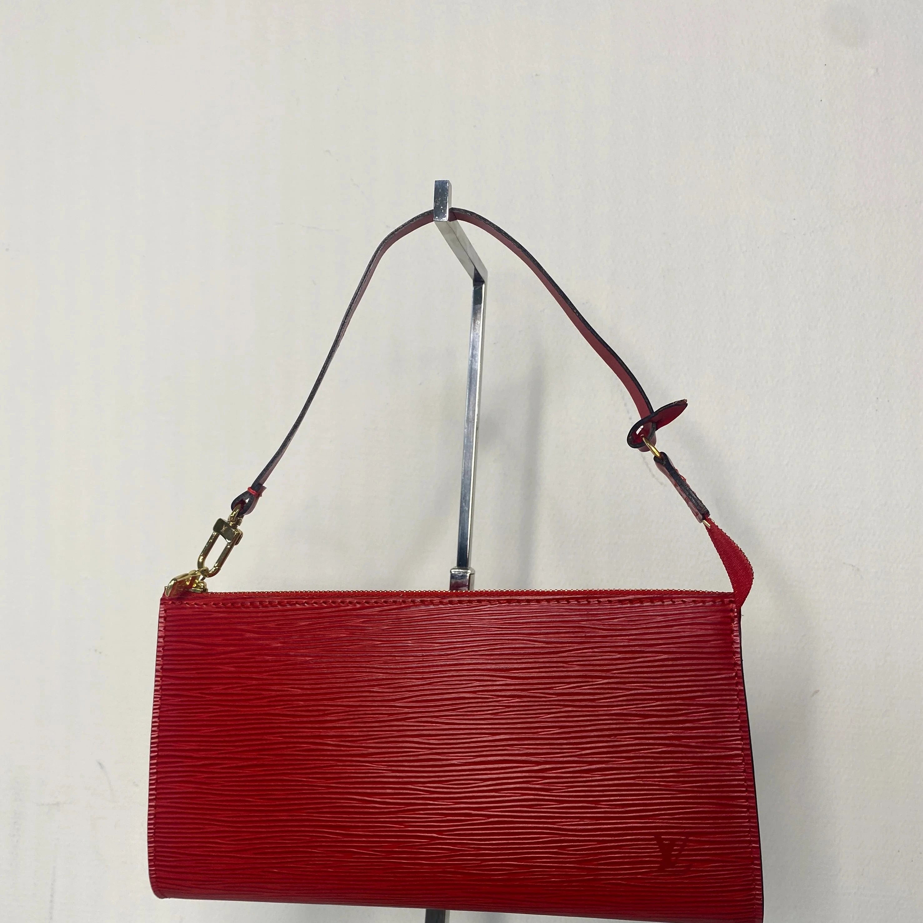 Louis Vuitton Pochette Accessoire Epi Red