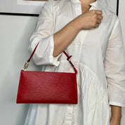 Louis Vuitton Pochette Accessoire Epi Red
