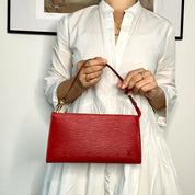 Louis Vuitton Pochette Accessoire Epi Red