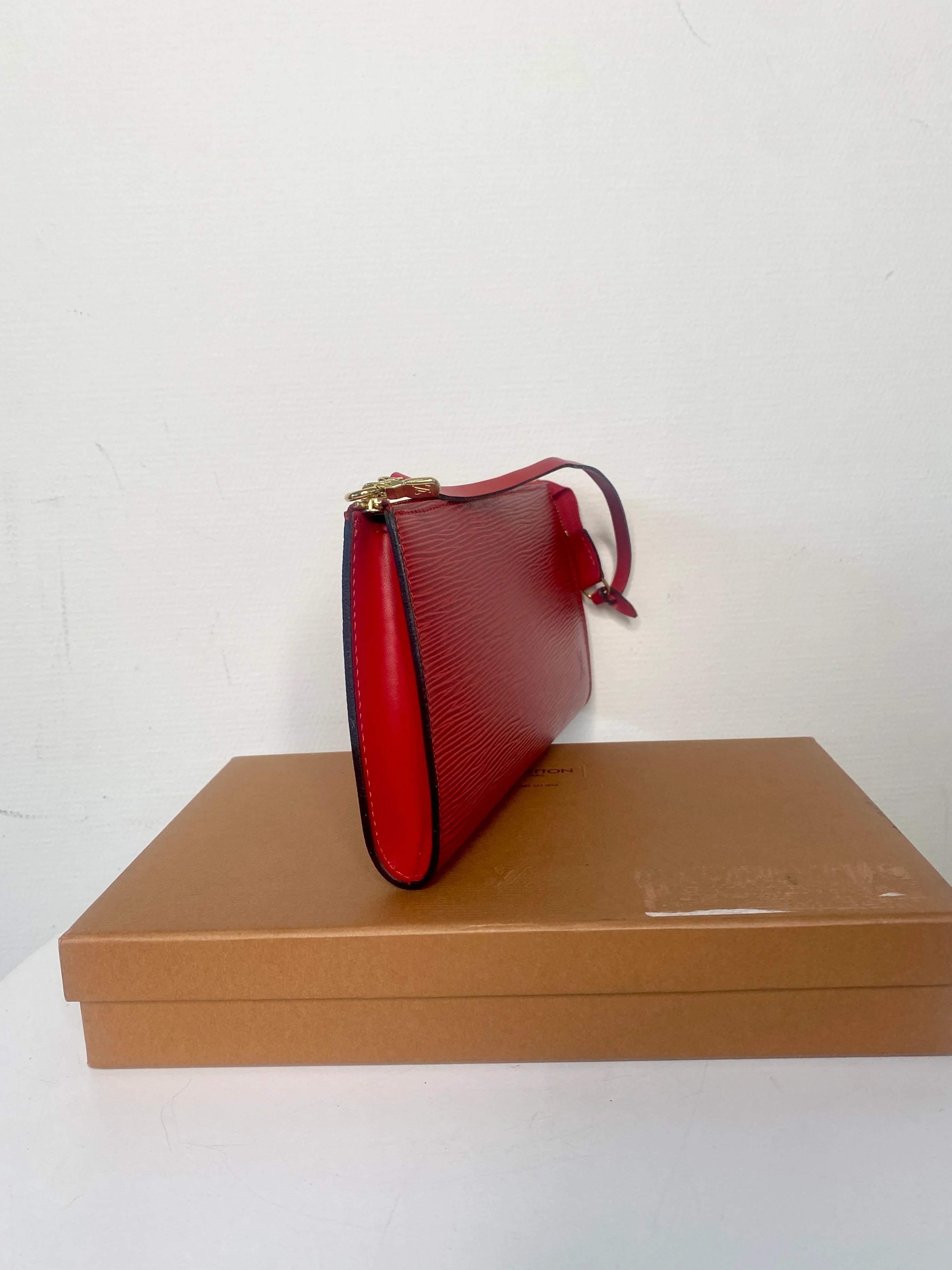 Louis Vuitton Pochette Accessoire Epi Red