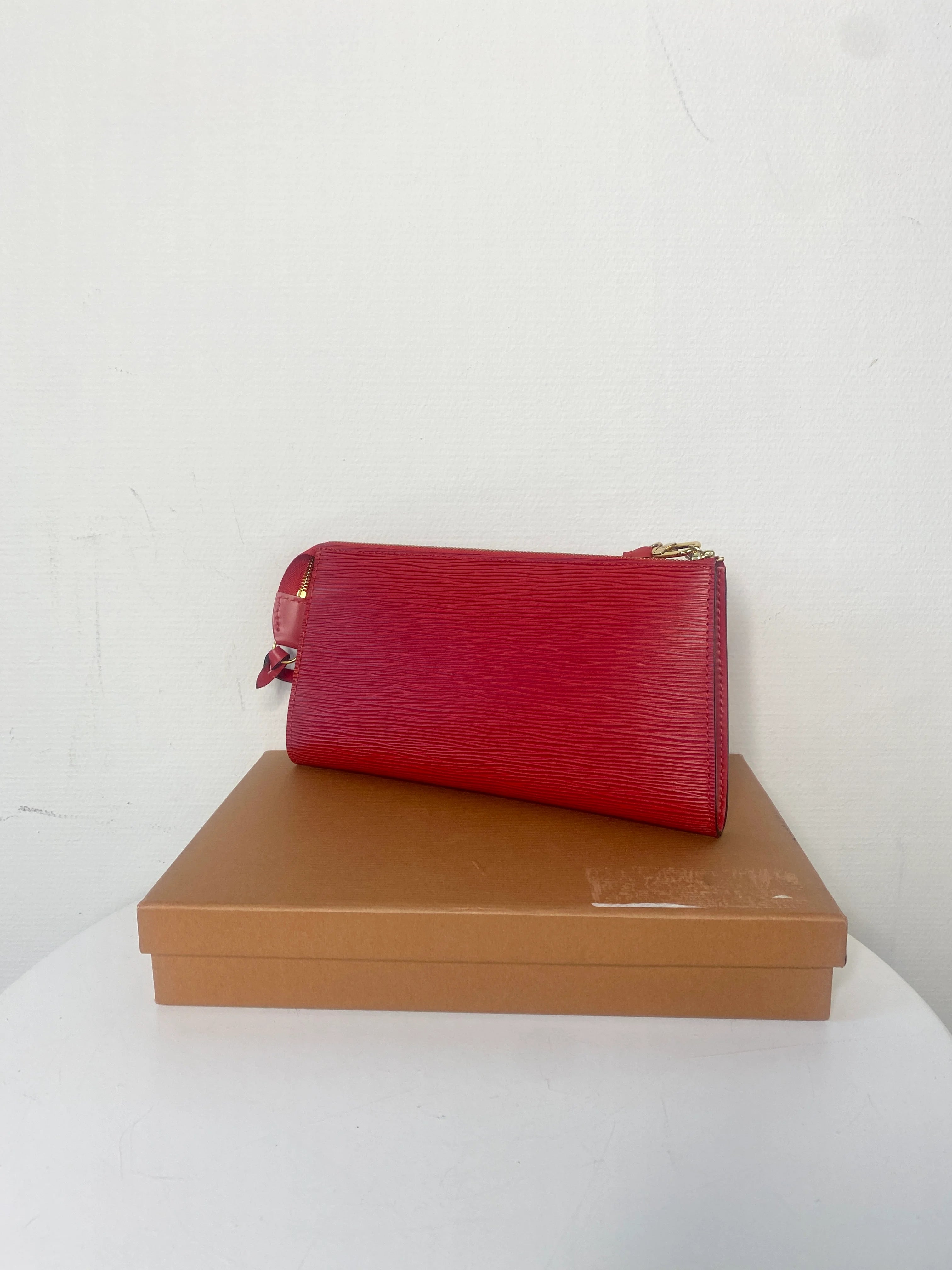 Louis Vuitton Pochette Accessoire Epi Red