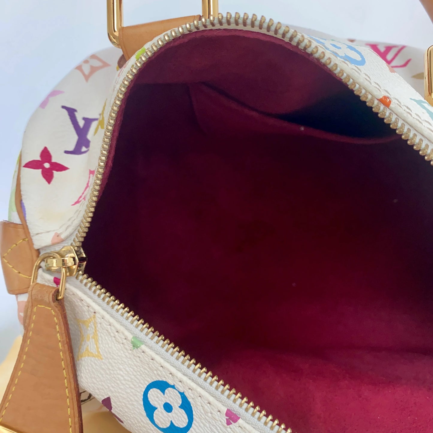 Louis Vuitton Speedy 30 Multicolor White Limited Edition