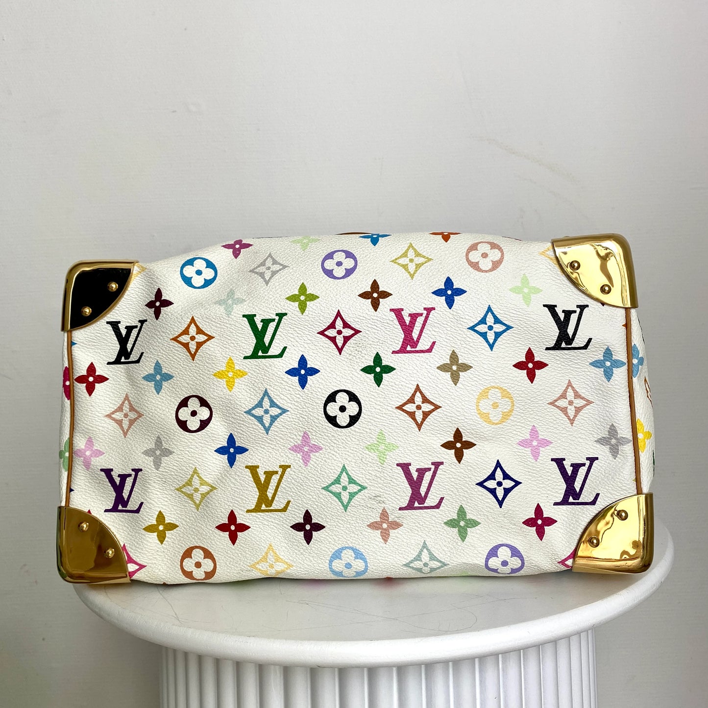 Louis Vuitton Speedy 30 Multicolor White Limited Edition