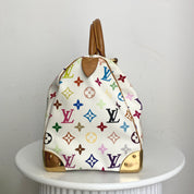 Louis Vuitton Speedy 30 Multicolor White Limited Edition