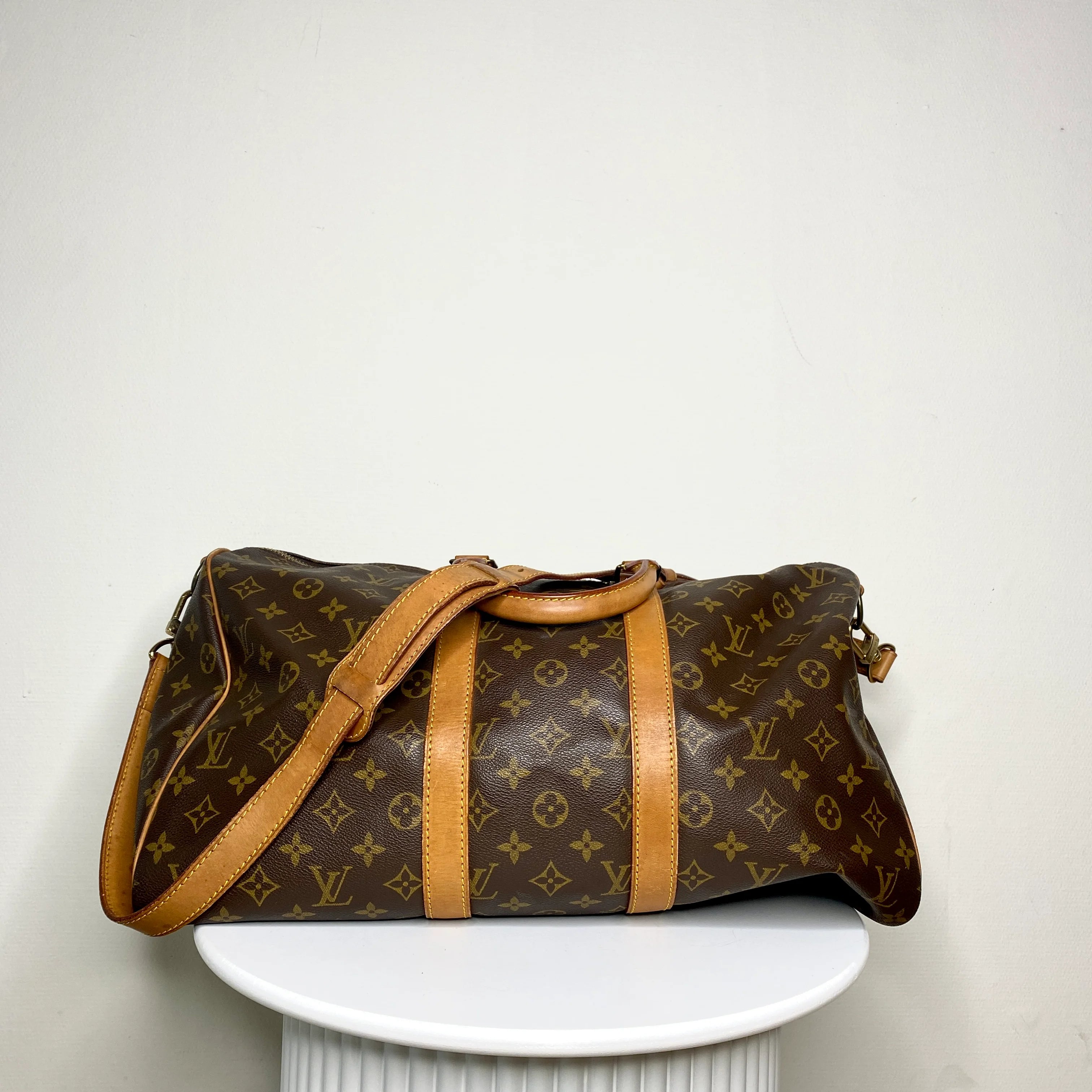 LouisVuittonVintageKeepall45Bandoulierevoorkant.webp