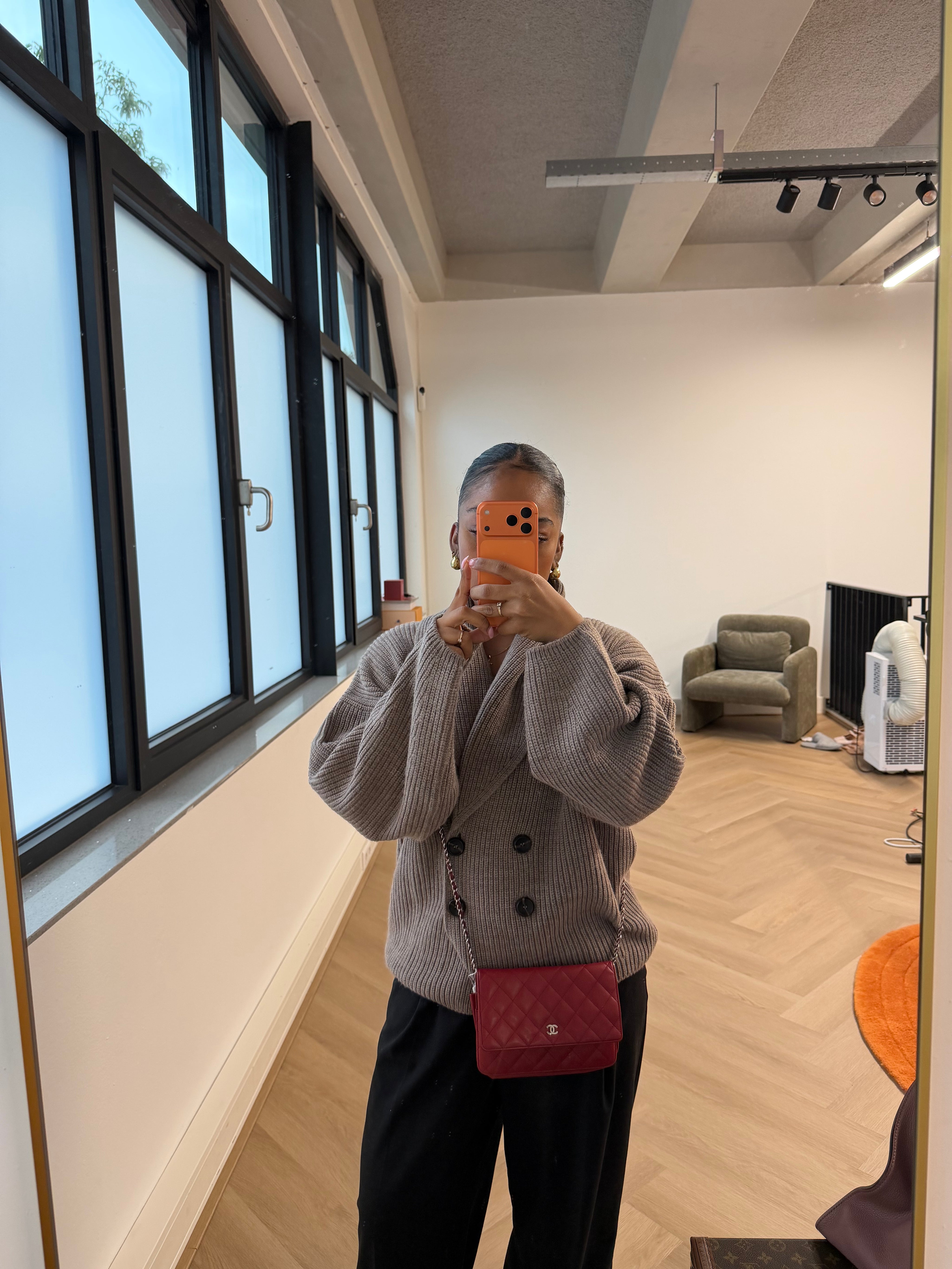 Chanel WOC Burgundy lambskin