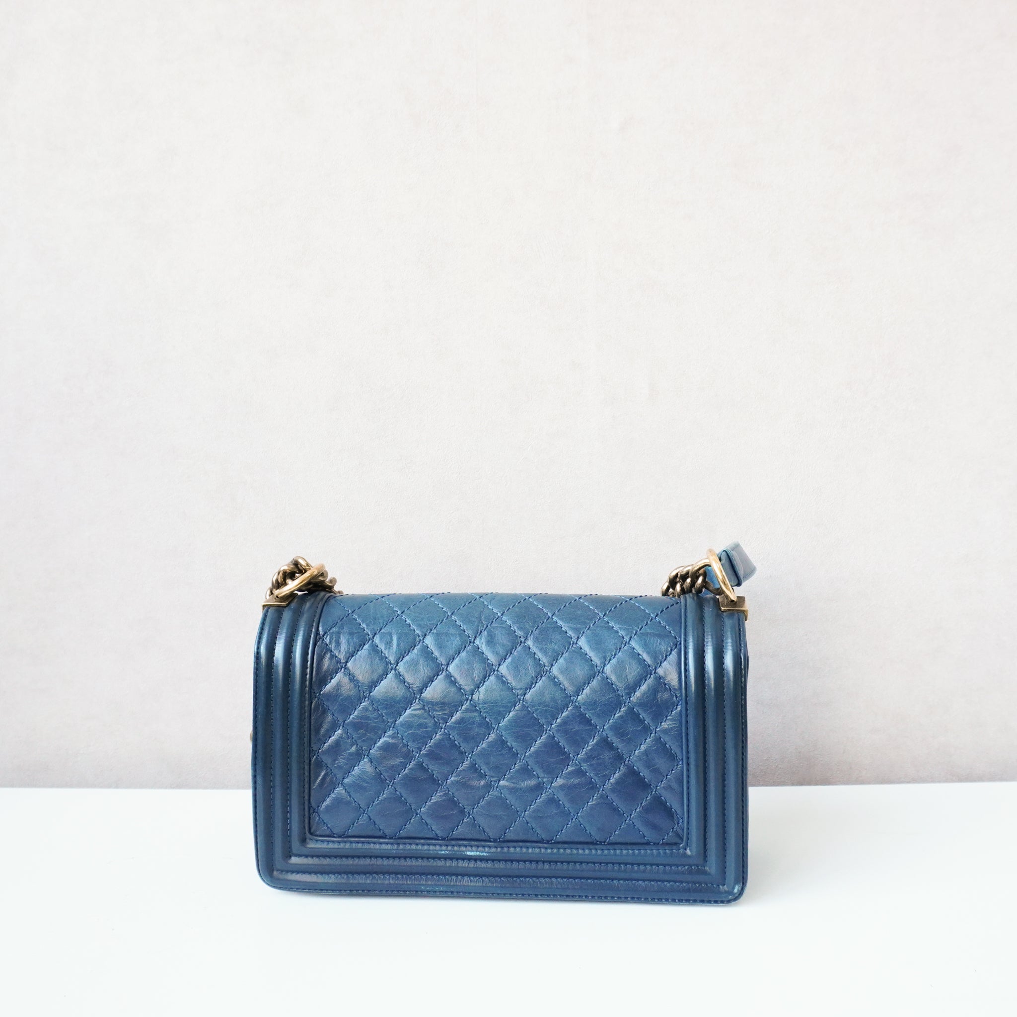 Chanel Boy Bag Petrol Blue - Medium